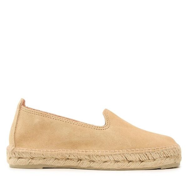 Espadryle Manebi. Brązowe espadryle damskie Manebi, bez wzorów, bez obcasa. Za 379.99 zł.