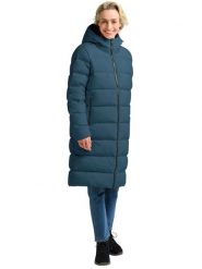 Jack Wolfskin Płaszcz puchowy "Frozen Place" w kolorze niebieskim rozmiar: S. Niebieskie płaszcze damskie Jack Wolfskin, s, bez wzorów, z puchu, bez kaptura. Za 804.99 zł.