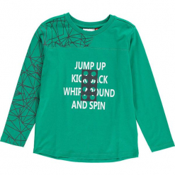 Koszulka "Thomas 602" w kolorze zielonym. Zielone t-shirty i koszulki chłopięce Lego Wear Fashion, z materiału, z okrągłym kołnierzem, z długim rękawem. W wyprzedaży za 49.95 zł.
