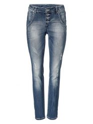 Heine Dżinsy - Regular fit - w kolorze niebieskim rozmiar: W20. Niebieskie jeansy damskie Heine. Za 91.99 zł.