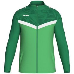 Poliestrowa bluza dresowa Jako Iconic. Zielone bluzy damskie JAKO, s, bez wzorów, z dresówki, z kapturem. Za 288.50 zł.