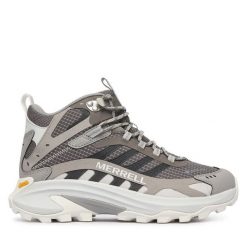 Trekkingi Merrell. Szare obuwie trekkingowe damskie Merrell, bez zapięcia. Za 799.99 zł.