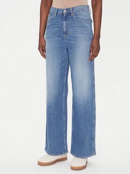 Tommy Jeans Jeansy Claire DW0DW20048 Niebieski Wide Leg. Niebieskie jeansy damskie Tommy Jeans. Za 299.99 zł.
