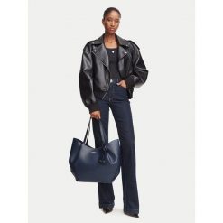 Torebka Guess. Niebieskie shopper bag Guess, bez dodatków. Za 642.99 zł.