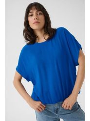 Kaffe Bluzka w kolorze niebieskim rozmiar: 38. Niebieskie bluzki damskie Kaffe, s, bez wzorów, z wiskozy, klasyczne, bez kołnierzyka, bez ramiączek. Za 56.99 zł.