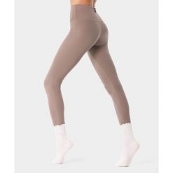 Legginsy crossback na pilates dla kobiet Carpatree Balletcore. Szare legginsy sportowe damskie Carpatree, bez wzorów, z podwyższonym stanem, na fitness i siłownię. Za 219.99 zł.