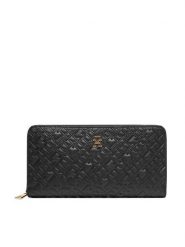 Tommy Hilfiger Portfel Th Icon Lrg Za Mono Embo AW0AW17955 Czarny. Czarne portfele damskie Tommy Hilfiger, bez wzorów, ze skóry. Za 229.99 zł.