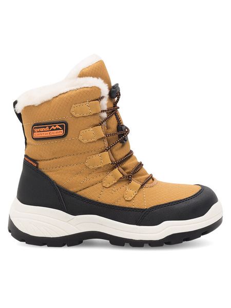 Sprandi Śniegowce ICE COOL CP91-25036 Brązowy. Brązowe buty zimowe chłopięce Sprandi, z materiału, bez zapięcia. Za 179.99 zł.
