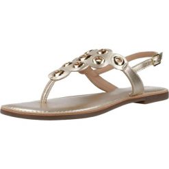 Sandały GIOSEPPO DUNBAR Srebrny. Szare sandały damskie Gioseppo, bez wzorów, ze skóry, bez obcasa, bez zapięcia. Za 195.99 zł.