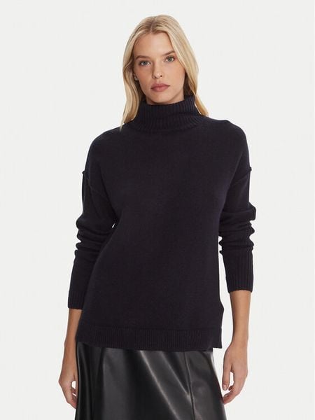 Marella Golf Biro 2525366122 Granatowy Regular Fit. Niebieskie golfy damskie Marella, s, bez wzorów, z wełny, bez ramiączek. Za 409.99 zł.