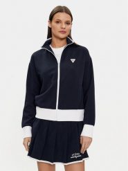 Guess Bluza Mylah V4GQ02 KBFB2 Granatowy Regular Fit. Niebieskie bluzy damskie Guess, l, z aplikacjami, z syntetyku, bez kaptura. Za 199.99 zł.