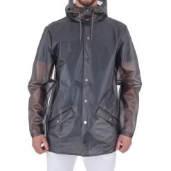 Kurtka RAINS 12010R LONG JACKET W3 Szary. Szare kurtki damskie Rains, xl, bez wzorów, z syntetyku, bez kaptura. Za 194.99 zł.