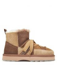 EMU Australia Śniegowce Blurred Micro Patchwork W13195 Brązowy. Brązowe śniegowce damskie EMU Australia, ze skóry. Za 789.99 zł.