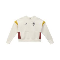 Damska bluza z okrągłym dekoltem Deutscher Handball Bund Archive PUMA. Białe bluzy damskie Puma, xl, bez wzorów, z materiału, bez kaptura. Za 317.70 zł.