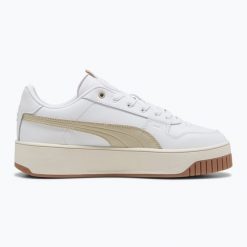 Buty damskie PUMA Carina Street Lux. Brązowe obuwie sportowe casual damskie Puma, bez zapięcia. Za 269.99 zł.