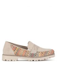Rieker Mokasyny 45562-90 Kolorowy. Mokasyny damskie Rieker, z materiału, bez obcasa. Za 209.99 zł.