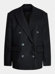 Gina Tricot Marynarka 20556 Czarny Regular Fit. Czarne marynarki i żakiety damskie Gina Tricot, xl, bez wzorów, z syntetyku. Za 379.99 zł.