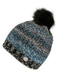 Regatta Czapka "Frosty Hat V" w kolorze niebiesko-czarno-szarym rozmiar: onesize. Czarne czapki damskie Regatta, bez wzorów, ze splotem. Za 43.88 zł.