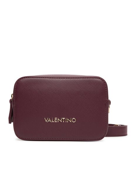 Valentino Torebka Zero Re VBS7B306 Bordowy. Czerwone listonoszki damskie Valentino, bez wzorów, ze skóry, bez dodatków. Za 289.99 zł.