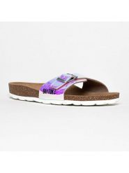 BACKSUN Klapki "Ballarat" ze wzorem rozmiar: 41. Klapki damskie Backsun, bez wzorów, z otwartym noskiem, bez obcasa, bez zapięcia. Za 124.95 zł.
