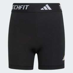 Krótkie Legginsy Techfit. Białe legginsy damskie Adidas, bez wzorów. Za 99.95 zł.