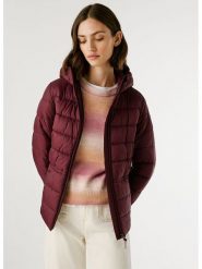 Pepe Jeans Kurtka pikowana w kolorze bordowym rozmiar: L. Czerwone kurtki damskie Pepe Jeans, l, bez wzorów, z jeansu, bez kaptura. Za 212.80 zł.