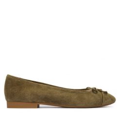 Baleriny MICHAEL Michael Kors. Brązowe balerinki damskie MICHAEL Michael Kors, bez wzorów. Za 609.99 zł.