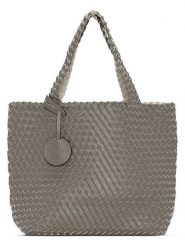 Ilse Jacobsen Dwustronny shopper bag w kolorze szaro-kremowym - 46 x 32 cm rozmiar: onesize. Brązowe shopper bag Ilse Jacobsen, bez wzorów, z materiału, na ramię, bez dodatków. Za 150.72 zł.