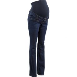 Dżinsy ciążowe Bootcut bonprix ciemnoniebieski "stone". Niebieskie jeansy damskie bonprix. Za 139.99 zł.