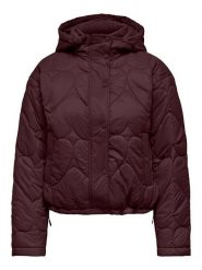 ONLY Kurtka przejściowa w kolorze bordowym rozmiar: XS. Czerwone kurtki damskie Only, xs, bez wzorów, bez kaptura. Za 164.95 zł.
