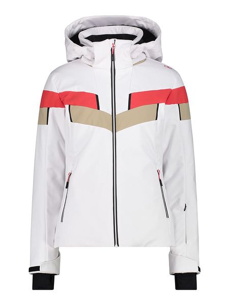 CMP Kurtka softshellowa w kolorze biało-pomarańczowo-beżowym rozmiar: 48. Białe kurtki sportowe damskie CMP, bez wzorów, z materiału, bez kaptura. Za 484.31 zł.