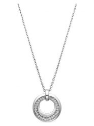 Luxenter Srebrny naszyjnik z zawieszką rozmiar: onesize. Szare naszyjniki damskie Luxenter, z cyrkonią, srebrne. Za 173.99 zł.