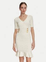 Marciano Guess Sukienka dzianinowa G6YK18 Z1012 Kremowy Slim Fit. Białe sukienki damskie Marciano Guess, z aplikacjami, z dzianiny, bez ramiączek. Za 989.99 zł.