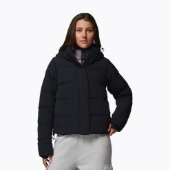 Kurtka puchowa damska Columbia Amaze Puff Hooded. Czarne kurtki damskie Columbia, bez wzorów, z puchu, bez kaptura. Za 849.99 zł.