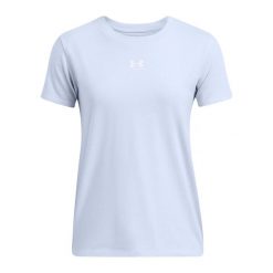 Koszulka damska Under Armour Rival Core. Niebieskie koszulki damskie Under Armour, xs, bez wzorów, bez kołnierzyka, bez ramiączek. Za 89.99 zł.