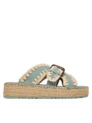 Mou Espadryle MU.SW641003A Brązowy. Brązowe espadryle damskie Mou, bez wzorów, ze skóry, bez obcasa. Za 899.99 zł.