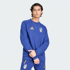 Bluza Włochy Tiro Travel Crew. Bluzy damskie Adidas, m, bez wzorów, z bawełny, bez kaptura. Za 259.00 zł.