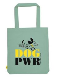 Moses. Torba zakupowa "Dog Power" w kolorze zielonym - 42 x 39 cm rozmiar: onesize. Zielone shopper bag Moses, bez wzorów, z materiału, bez dodatków. Za 46.95 zł.