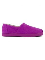 TOMS Skórzane espadryle w kolorze fioletowym rozmiar: 41. Różowe espadryle damskie TOMS, bez wzorów, bez obcasa. Za 194.95 zł.
