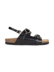 Sunbay Sandały "Mistral" w kolorze czarnym rozmiar: 39. Czarne sandały damskie Sunbay, bez wzorów, z otwartym noskiem, bez obcasa, bez zapięcia. Za 179.95 zł.