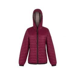 Damska kurtka puchowa Regatta Rigain. Czerwone kurtki damskie Regatta, bez wzorów, z puchu, bez kaptura. Za 209.99 zł.