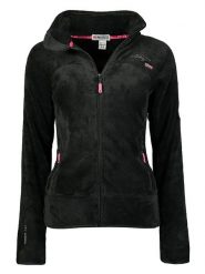 Geographical Norway Kurtka polarowa "Upaline" w kolorze czarnym rozmiar: L. Czarne kurtki damskie Geographical Norway, l, bez wzorów, z polaru, bez kaptura. Za 135.81 zł.