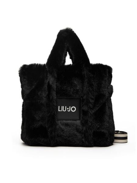 Liu Jo Torebka M Tote TF5270 E0374 Czarny. Czarne torebki klasyczne damskie Liu Jo, z materiału, bez dodatków. Za 499.99 zł.