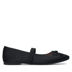 Baleriny DeeZee. Czarne balerinki damskie DeeZee, bez wzorów. Za 89.99 zł.