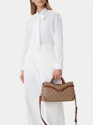 Guess Torebka Dea HWSG79 93060 Beżowy. Brązowe torebki klasyczne damskie Guess, ze skóry, bez dodatków. Za 349.99 zł.