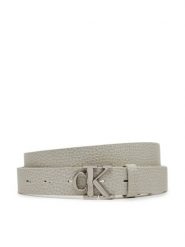 Calvin Klein Jeans Pasek Damski Monogram Placque Buckle 25Mm LV04K7003G Biały. Białe paski damskie Calvin Klein Jeans, bez wzorów, z jeansu. Za 139.99 zł.
