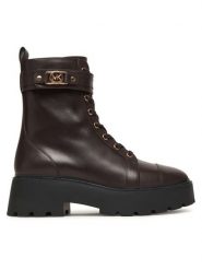 MICHAEL Michael Kors Trzewiki Mandy 40T5MAFE5L Brązowy. Brązowe botki damskie MICHAEL Michael Kors, ze skóry, bez obcasa, na płaskiej podeszwie, bez zapięcia. Za 1,109.00 zł.