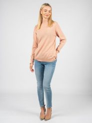 Guess Sweter | W1BR37Z2WG0 | Kobieta | Cielisty, Różowy. Czerwone swetry klasyczne damskie Guess, xs, z dzianiny, bez kołnierzyka. W wyprzedaży za 219.00 zł.