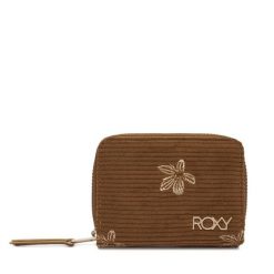 Portfel Roxy. Brązowe portfele damskie Roxy, bez wzorów. Za 109.99 zł.