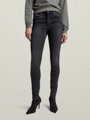 G-Star Dżinsy - Skinny fit - w kolorze czarnym rozmiar: W26/L30. Czarne jeansy damskie G-Star, z podwyższonym stanem. Za 166.88 zł.
